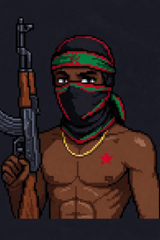 Invader 3, carrying a rifle